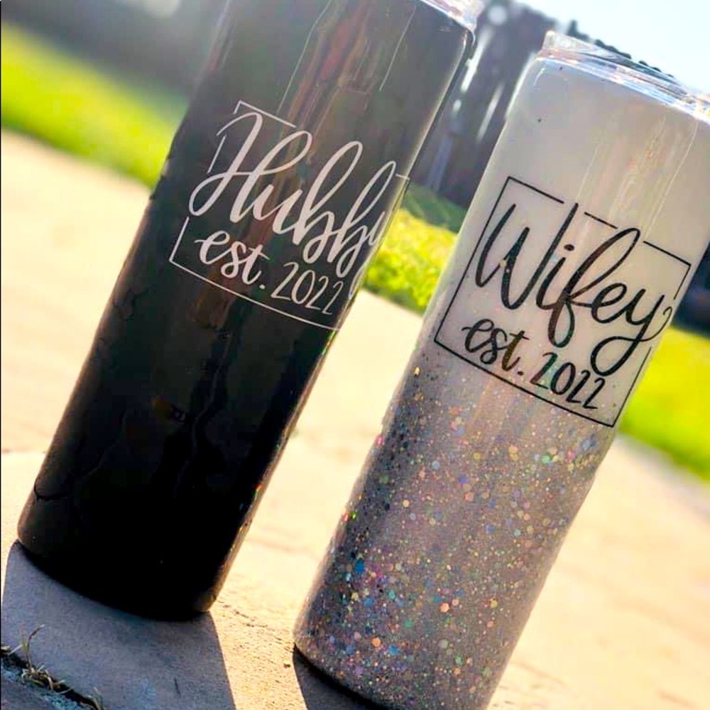 Hubby & wifey tumblers